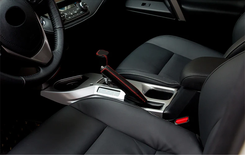 Для Toyota RAV4 RAV 4 кожаная центральная консоль переключения передач декоративный рукав ручной тормоз защитный рукав автомобильные аксессуары
