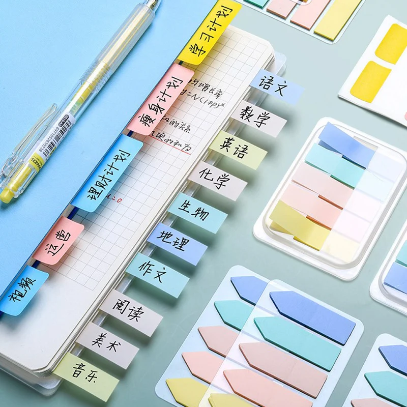 

100 Sheets Self Adhesive Memo Pad Sticky Notes Bookmark Marker Memo Sticker brand new and high quality office accessories