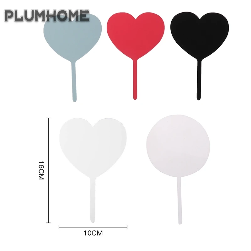 

Acrylic Happy Birthday Cake Topper No Texts Blank Plain Acrylic Board Cupcake Toppers Wedding Birthday Party Cake Decoration DIY