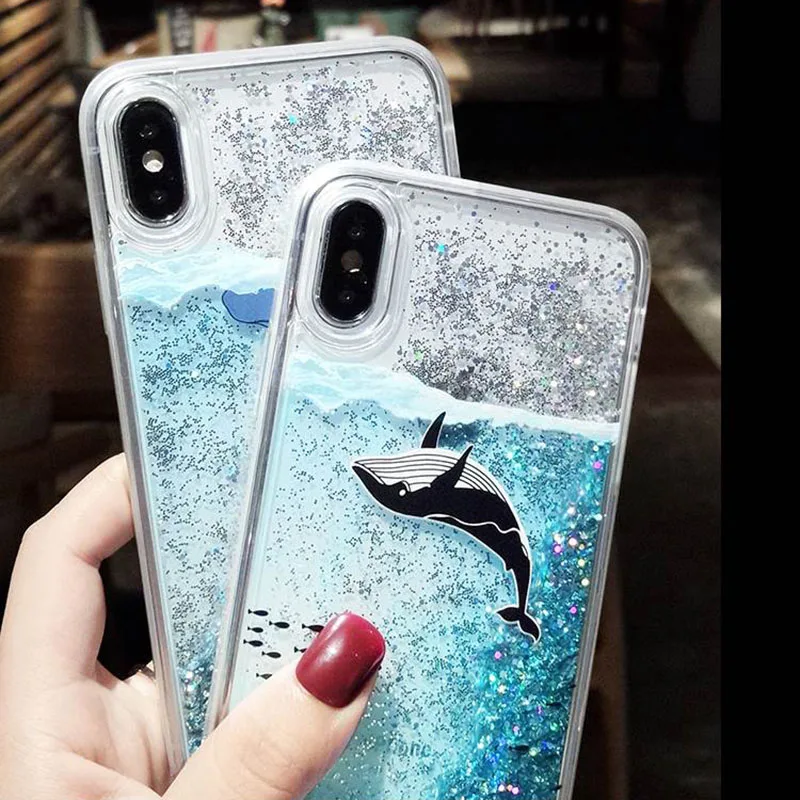 Милый чехол с морским блеском для Samsung Galaxy Note 10 9 S20 Ultra S10 S9 Plus S8 S7 S6 S5 блестящий
