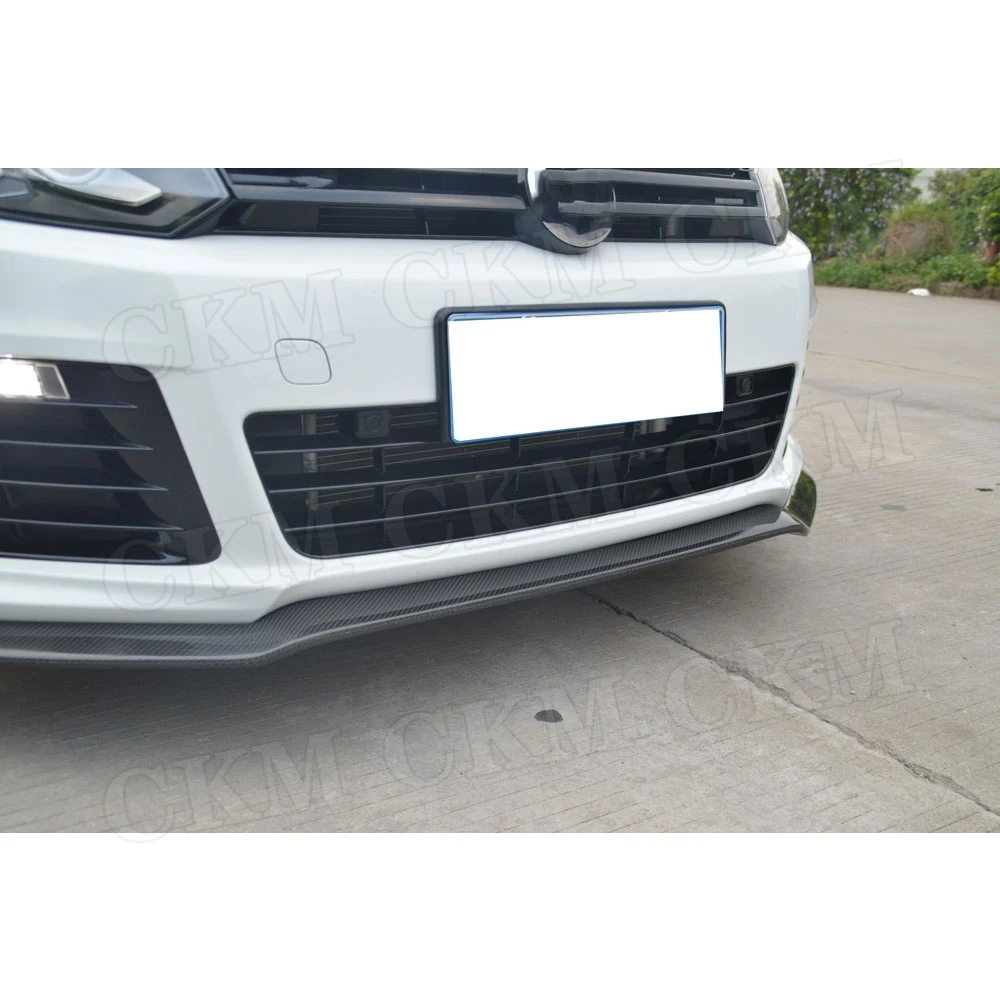 Передний спойлер для подбородка VW Golf 6 VI MK6 R20 2010 2011 2012 2013 E Стиль углеродное
