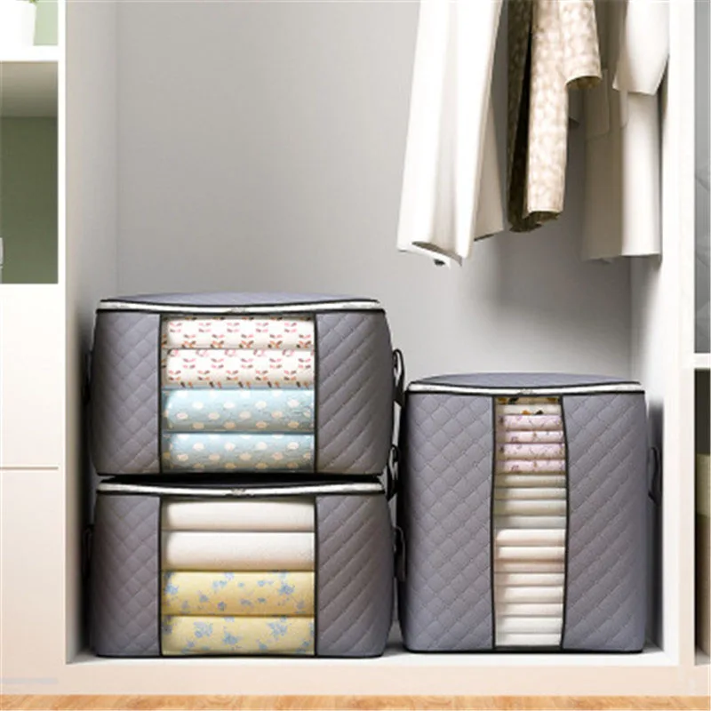 High Quality Clothes Quilt Storage Bag Large Folding Closet Organizer for Pillow Blanket | Дом и сад