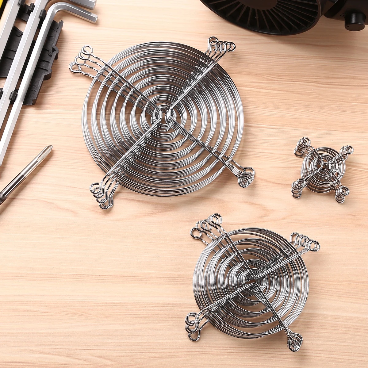 5 шт. защитные накладки для вентилятора охлаждения серебристого