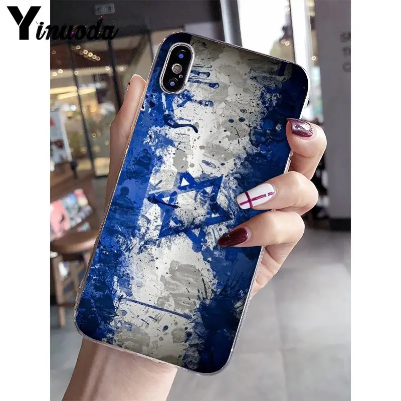 7 Yinuoda Флаг Израиля кантри баннеры, мягкий чехол для телефона из ТПУ для Apple iPhone 8 7 6 6S Plus X XS max 5 5S SE XR - Цвет: 7