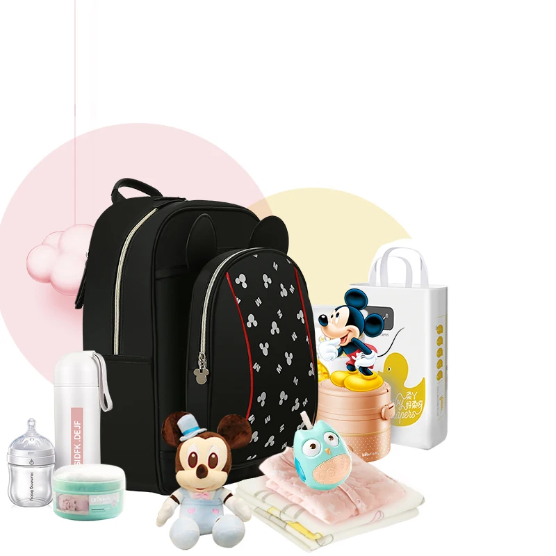 Мультипликационная многофункциональная сумка для мам Disney вместительная