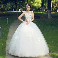free shipping bandage dress crystal flowers 2016 one shoulder butterfly diamond tube top princess wedding dress formal dresses
