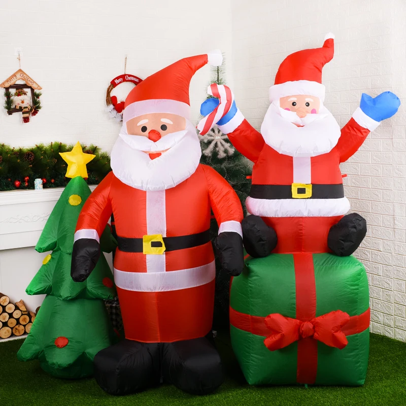 

Lighted 180CM Santa Claus Archway Christmas Inflatables Self-inflate Airblown Toys Xmas Holiday Party Yard Lawn Garden Decor