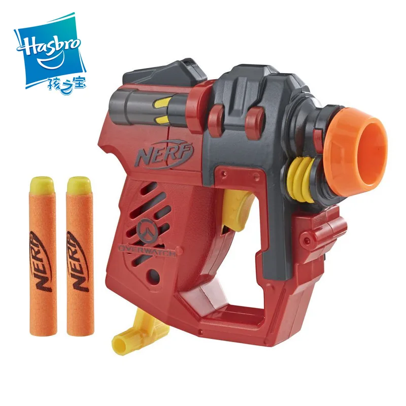 Оригинальный пистолет Hasbro Nerf Overwatch OVW D.VA Boy мягкий пуля игрушка для детей на