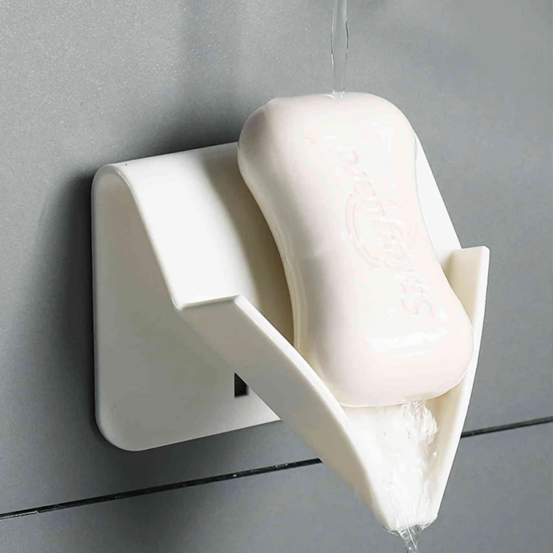 

Two creative wall-mounted drainage multifunctional soap dispensers,non-perforated shelves, for bathroom shelves