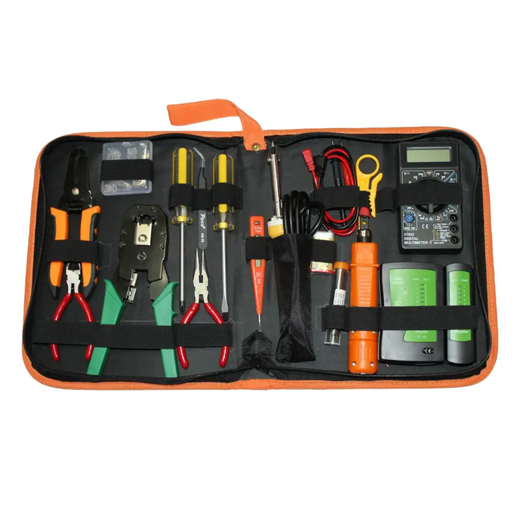 

16 In 1 Network Repair Tool Kit Cable Crimper Plier Wire Stripper