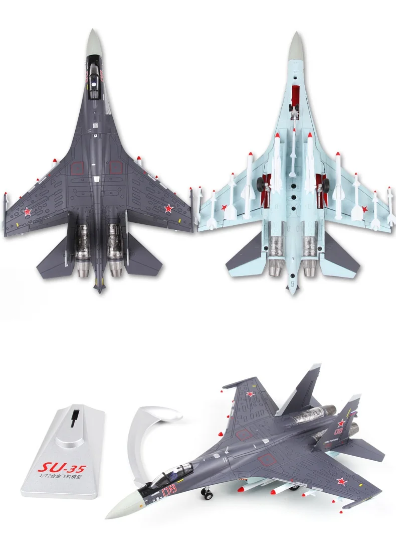 Модель игрушки 1: 72 Масштаб Sukhoi Su-35 Flanker-E/Super Flanker Fighter литой под давлением металлический сплав военная модель самолета игрушка для коллекции