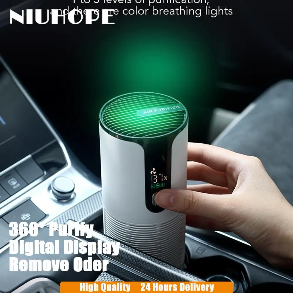 

Автомобильный очиститель воздуха NIUHOPE, Беспроводная зарядка, отрицательные ионы в дополнение к формальдегиду, туману и запаху, очиститель к...