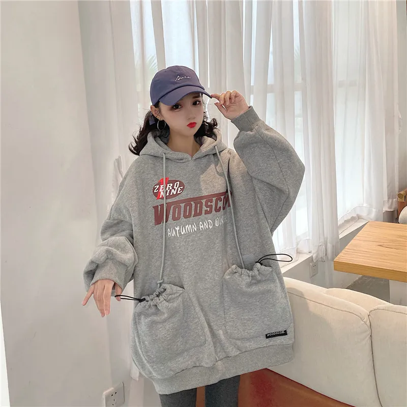 Joinyouth Толстовка корейский Harajuku толстовки Осень Зима теплые свитшоты свободные