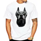 Doberman с оттенками и ожерельем крутая собака влюбленная Мужская футболка мужская приталенная футболка для взрослых S-XXxl
