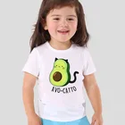 Футболка для девочек, с милым авокадо, героями мультфильмов, для маленьких мальчиков, oHKP5352, 2020