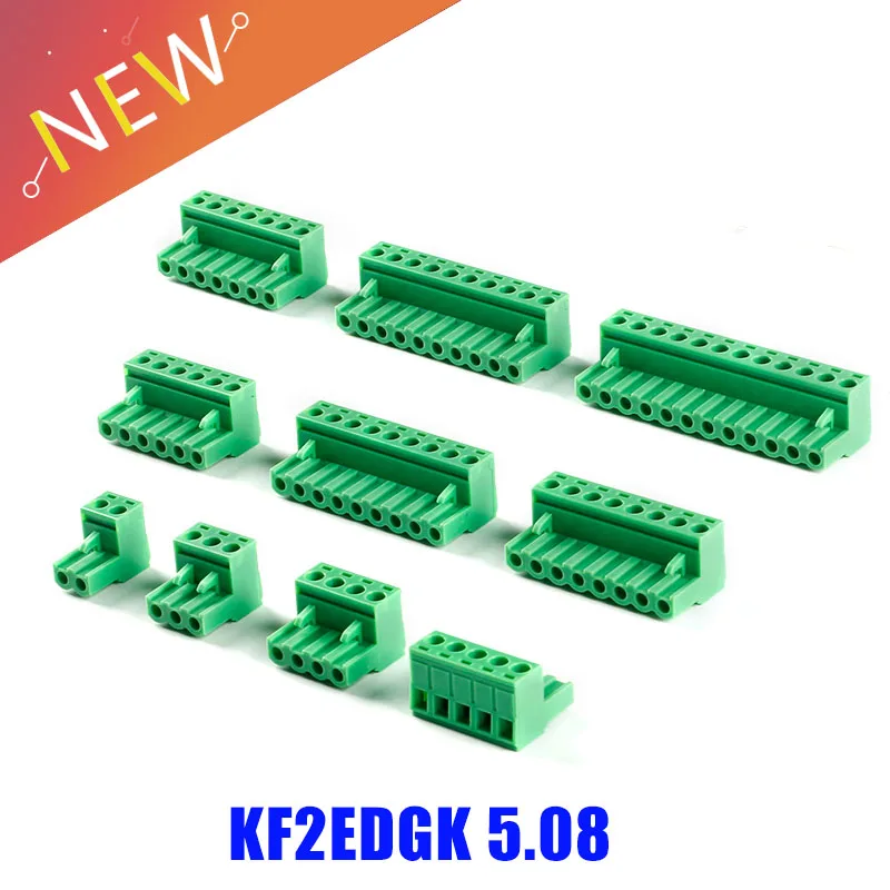 

5 шт. KF2EDGK 5,08 2EDG 2P ~ 12P PCB коннектор, подключаемый клеммный блок 2edgk 5,08 мм 2PIN ~ 12PIN