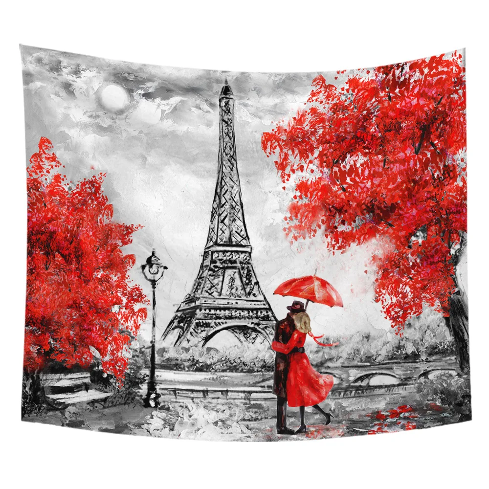 

Wall cloth Digital printing tapestry Watercolor landscape series