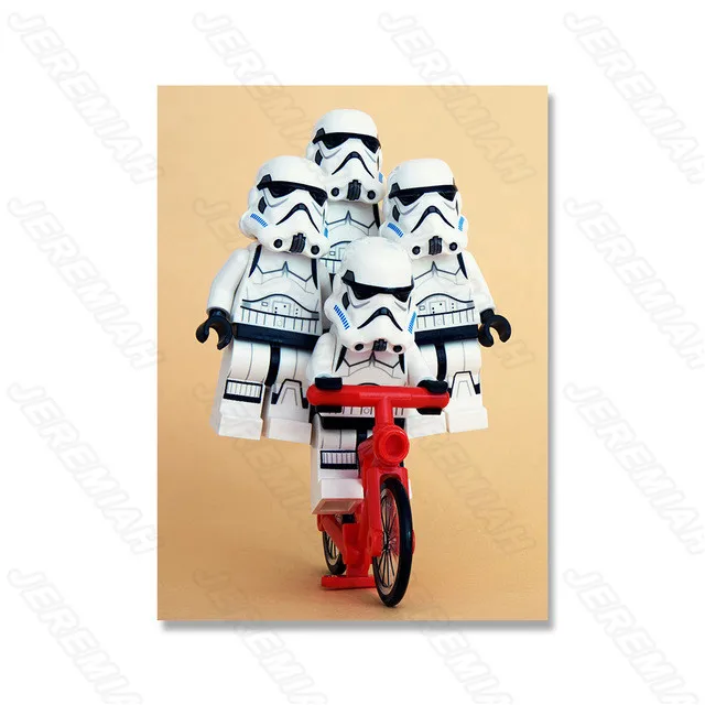 

Creative Cycling Robot Poster Nordic Style Frameless Waterproof Ink Printing Painting Living Room Bedroom Wall Sticker