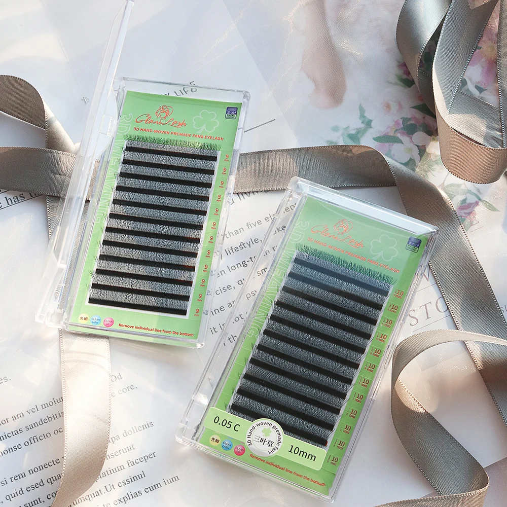 Накладные ресницы GLAMLASH W в форме 3D готовые объемные Style удобные нового объема