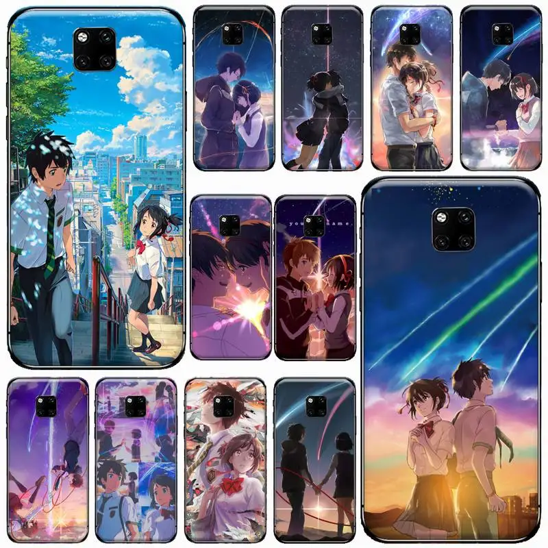 

Japanese anime your name Phone Case For Huawei Mate 9 10 20 Pro lite 20x nova 3e P10 plus P20 Pro Honor10 lite Cover Funda Shell