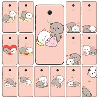 yndfcnb peach mochi cat cartoon phone case for redmi note 8 7 9 4 6 pro max t x 5a 3 10 lite pro