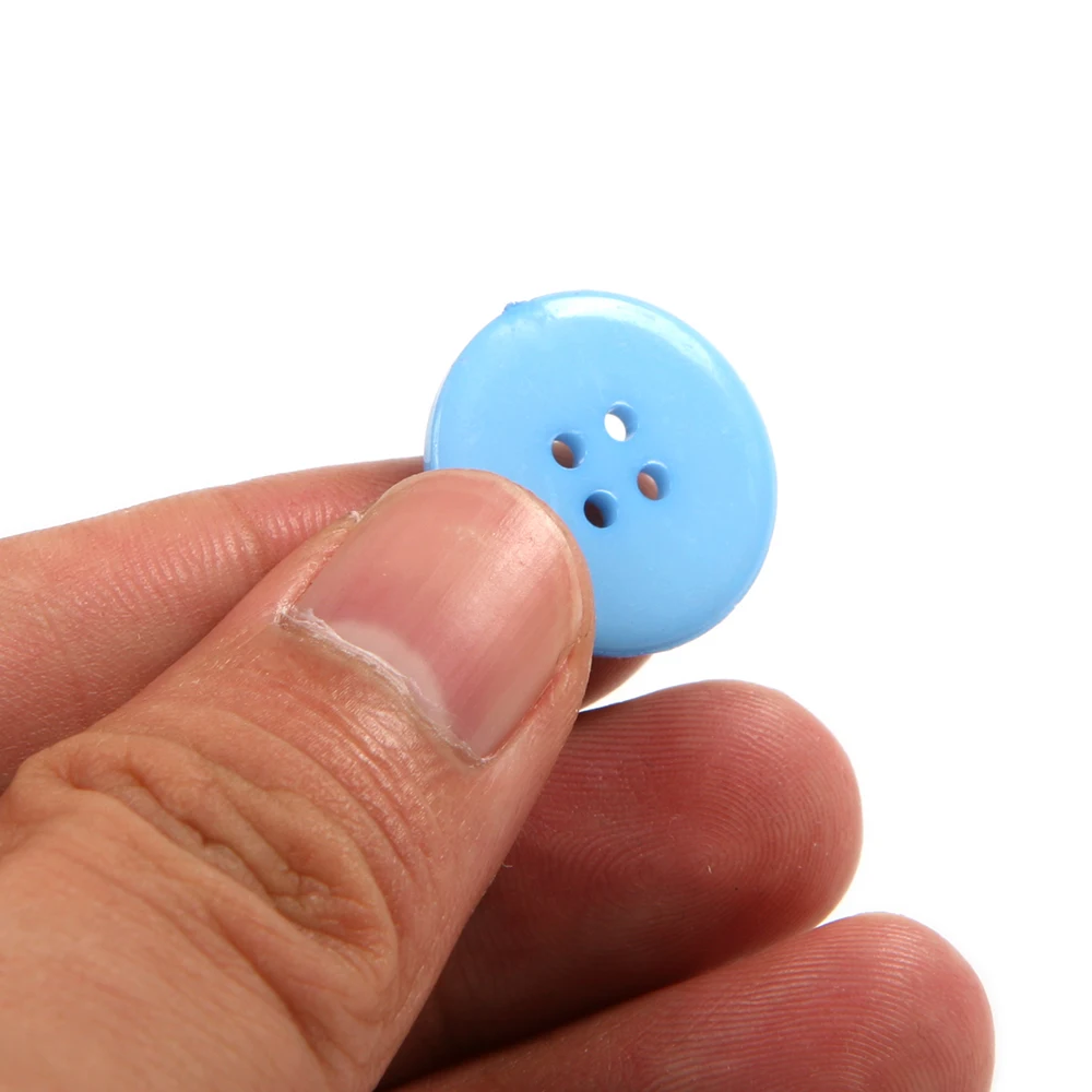 10 шт. 20 мм Диаметр цветные пластиковые кнопки с 4 отверстиями для детей Швейные