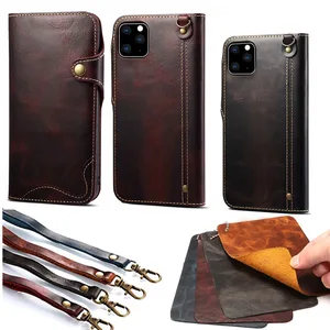 luxury real genuine leather case for iphone 11 12 pro max x xs xr 7 plus 8 plus handbag retro wallet cover for iphone 13 pro max free global shipping