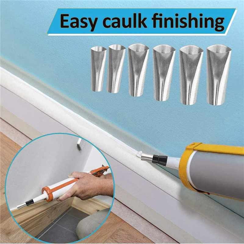 

32Pcs Caulking Nozzle Silicone Remover Caulk Finisher Sealant Smooth Scraper Grout Kit Tools Plastic Hand Tools Set Accessories