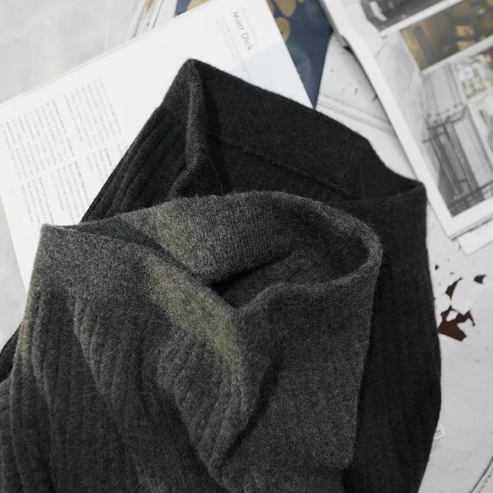 

Mid-long Knitted Half-length Skirt Women's High waist One-step Skirt Autumn And Winter Thick Warm Hip bodycon Skirt Jupe Femme