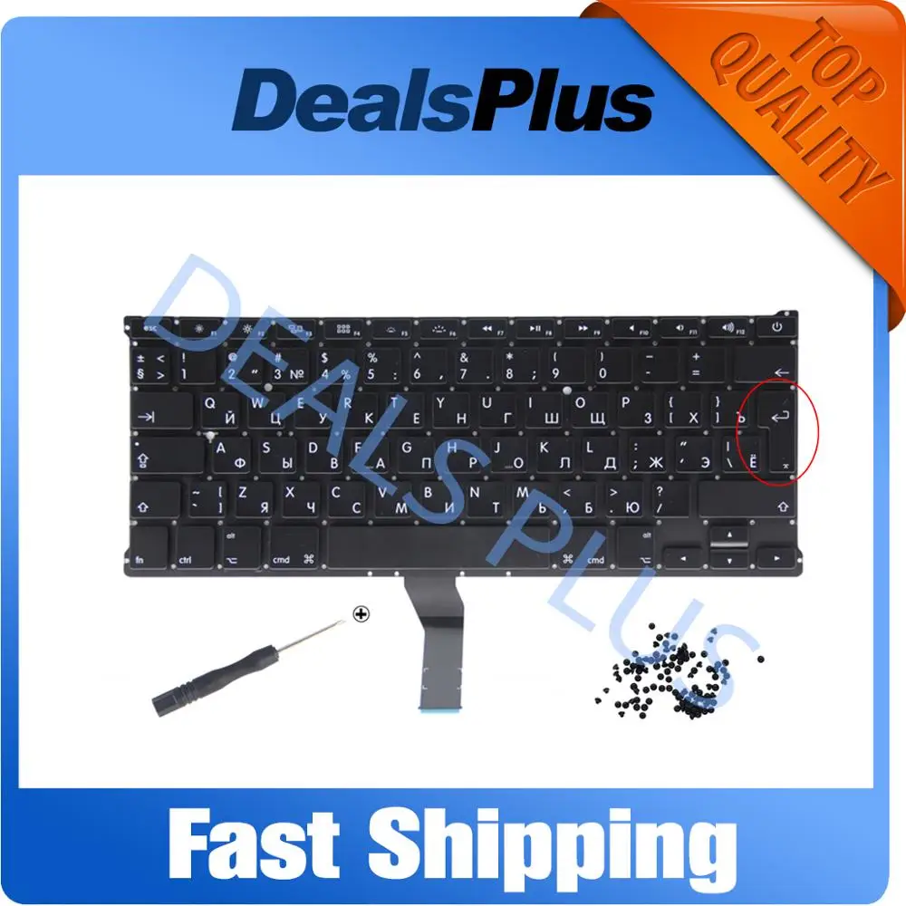 Новая русская клавиатура подходит для Macbook Air 13 дюймов A1369 A1466 MD231 MD232 MC503 год 2011