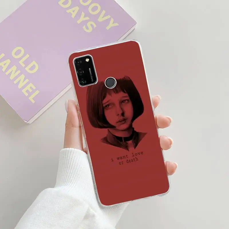 

The Professional Killer Leon Mathilda Phone Case For iphone 7 8 plus xs xr 11 12 mini 12 pro max Transparent nax fundas cover