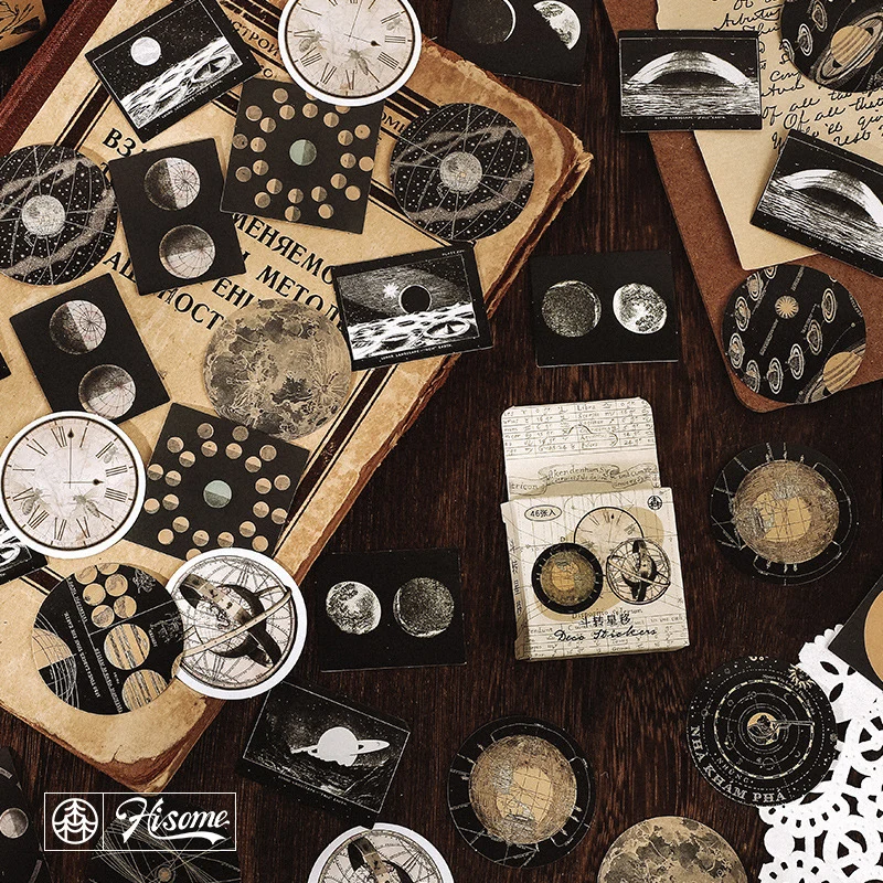 

46Pcs Vintage Old Time Mini Sticker Diy Decoration Diary Bullet Journal Craft Scrapbooking Planner Stickers Aesthetic Stationery