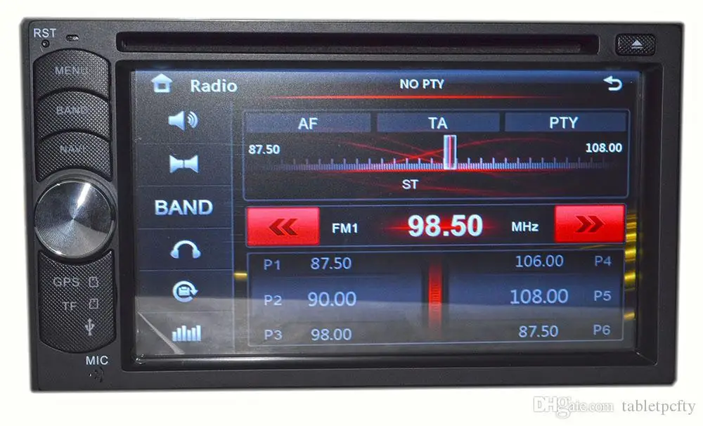 Универсальный автомобильный DVD плеер 2 Din 6 &quotin dash с GPS картой BT/TV/большим USB слотом