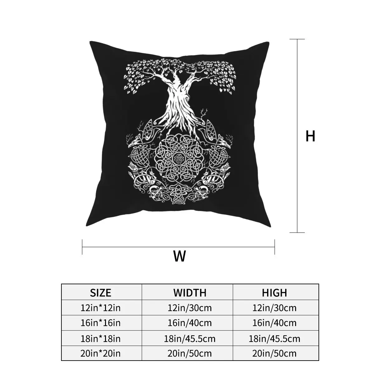 

Tree Of Life Vikings Valhalla Son Of Odin Pillowcase Soft Polyester Cushion Cover Decorative Pillow Case Cover 45*45cm