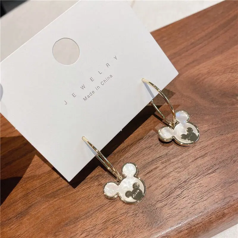 Симпатичные серьги гвоздики в виде мыши с крючком для женщин аниме 2021 Новинка