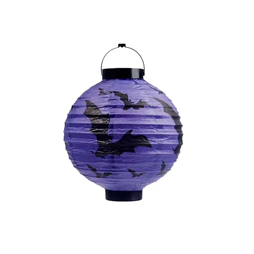 Бумажные фонари в виде тыквы на Хэллоуин Светодиодный Фонари можно вешать или