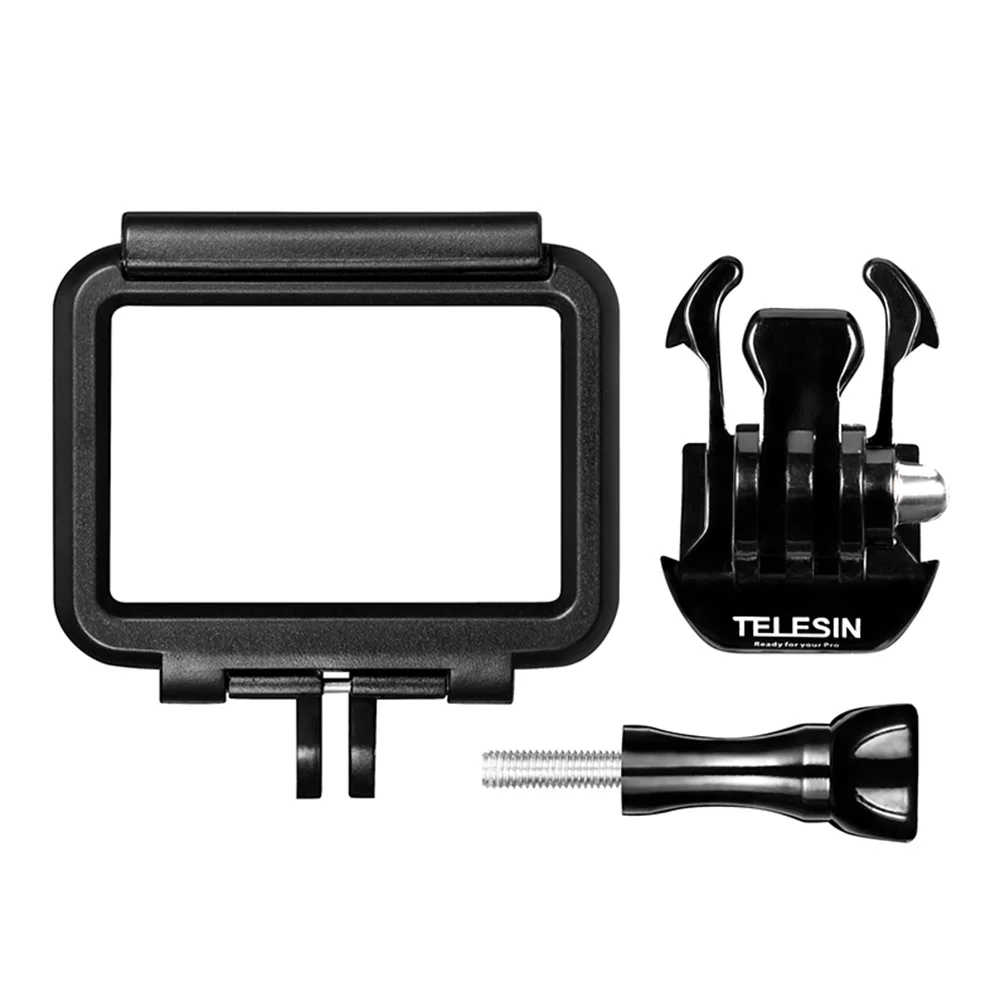 TELESIN 3 шт. HD ЖК-экран Защита объектива пленка+ крышка объектива+ рамка Корпус Чехол Набор для GoPro Hero 5 Hero 6 7 аксессуары