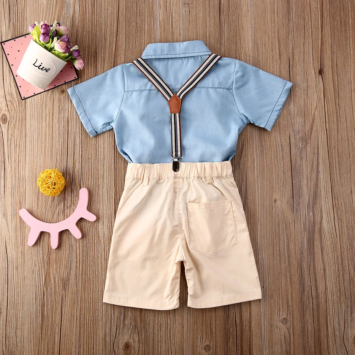 От 0 до 5 лет комплект одежды для маленьких мальчиков синяя рубашка с коротким