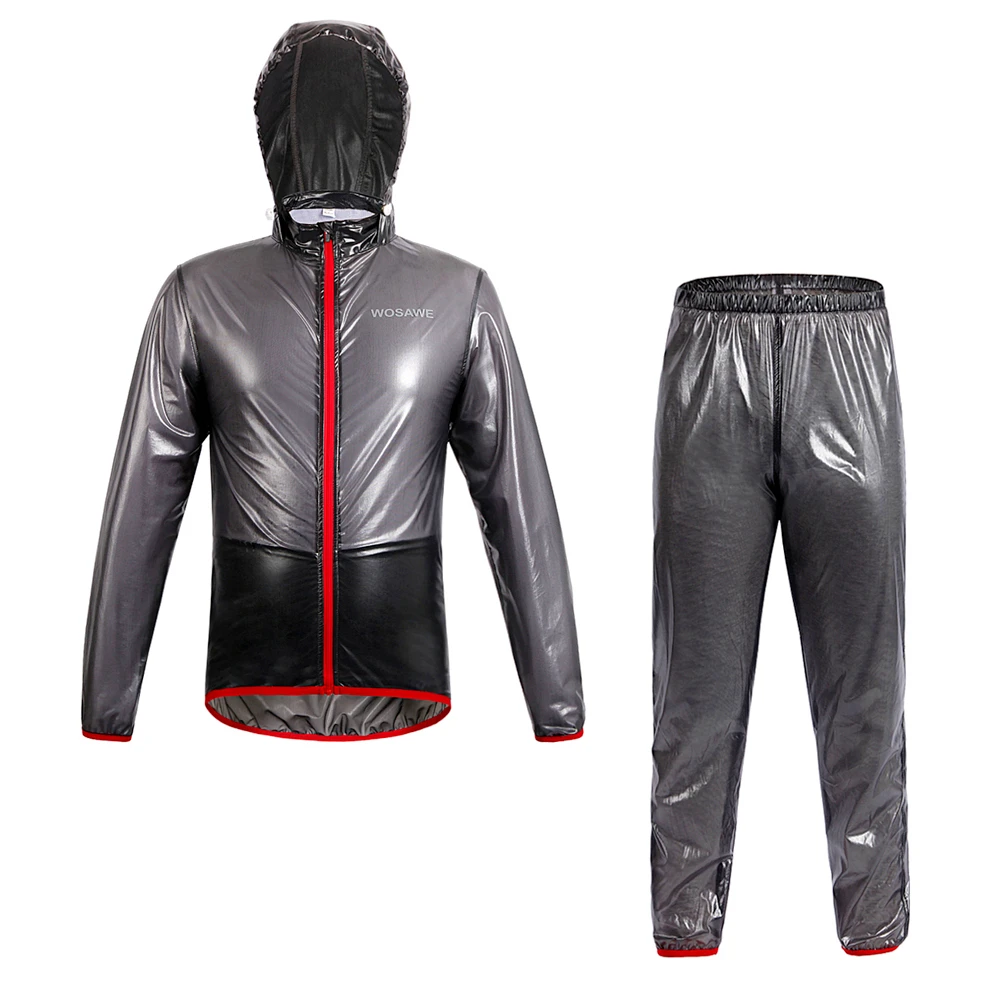 Мужская водонепроницаемая велосипедная куртка WOSAWE ветрозащитная с длинным