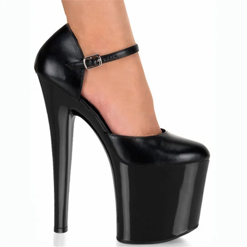 Women Thin High Heels Female Shoes Classics Basic Women Pumps Patent Leather Buckle Strap waterproof Office & Career women shoes