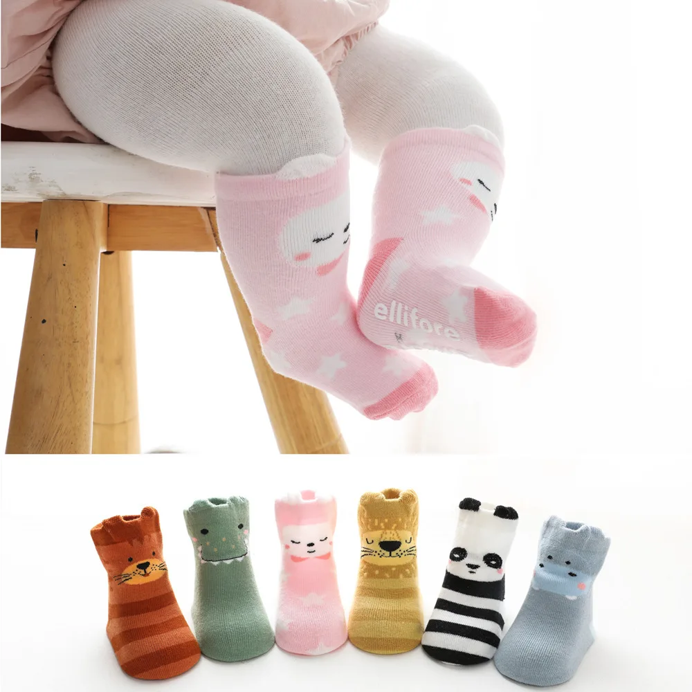 

Baby Toddler Shoes Baby Shoes Non-slipTiger Cartoon Cute Thickening Shoes Sock Floor Shoes Foot Socks Animal Style