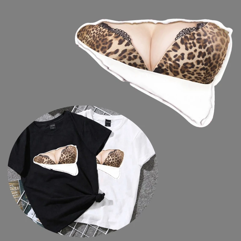 Новый модный сексуальный кружевной бюстгальтер с леопардовым принтом утюжок на A