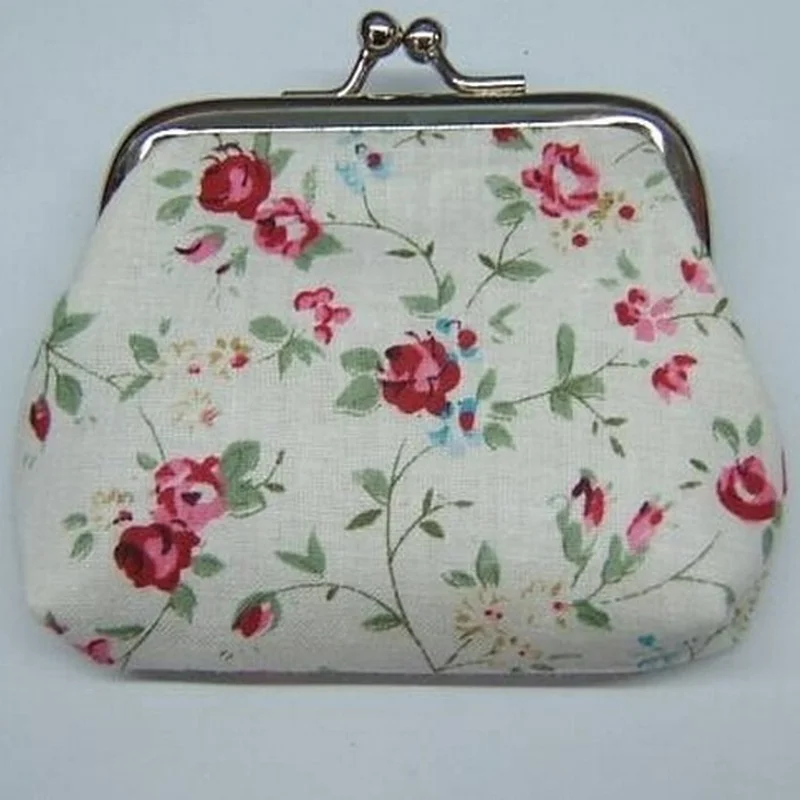 

Floral Printed Lady Coin Purse Key Pouch