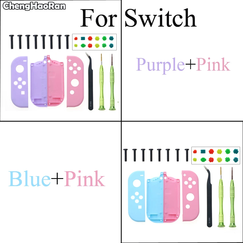 

ChengHaoRan для переключателя кронштейн ручка Внутренняя Рамка Жесткий Пластиковый R L корпус Чехол Крышка для переключателя шурупов и отверток