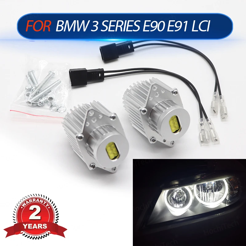 

DRL Daytime light 6000K White color Premium Quality for BMW 3 series E90 E91 LCI Halogen 09-11 Angel Eyes Bulbs LED Marker Light