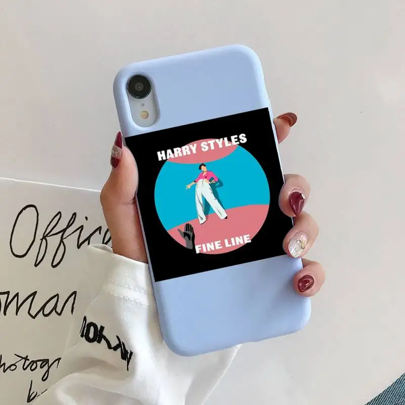 

Harry Styles Treat People With Kindness Phone Case for iphone 11 Pro Max X XS Max XR Candy Color For iPhone 7 8 6 6S Plus Funda