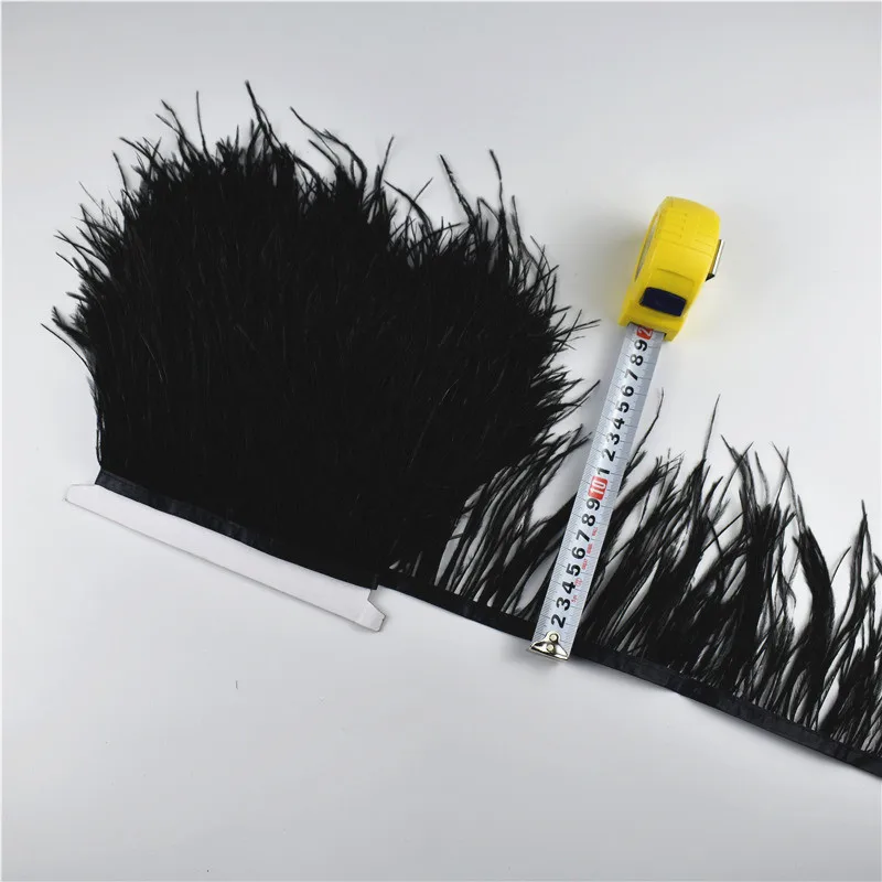 1 метр 10 15 см цветные настоящие страусиные перья с бахромой для юбки платья