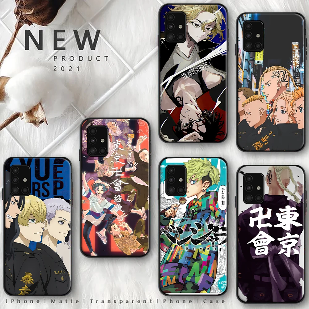 

Tokyo Revengers Anime Phone Case For Samsung Galaxy A51 A52 A71 A72 4G 5G Soft TPU Cases Popular Cartoon Funda Back Cover Draken