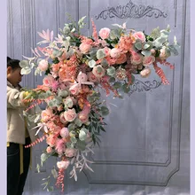 Треугольное цветочное свадебное украшение искусственные