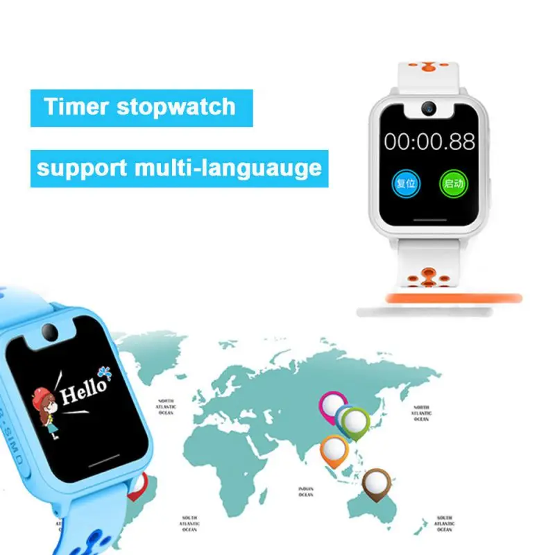 Высокое разрешение большой цветной сенсорный экран полноэкранные часы